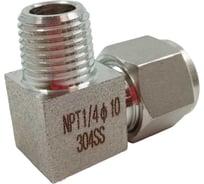 Фитинг пневматический угловой, резьба 1/4", тип резьбы: трубная NPT ArTorq FA-LOM-10-10NN