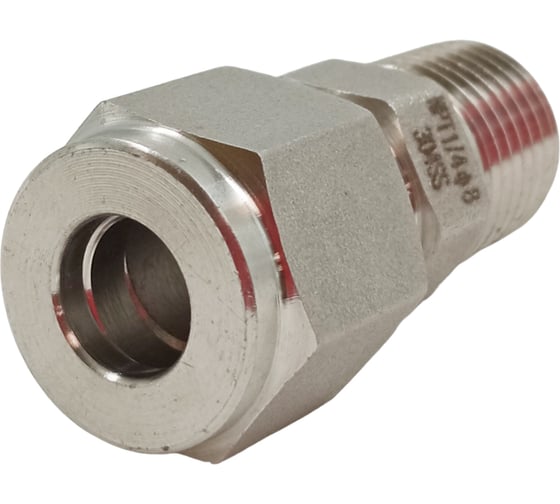 Фитинг пневматический прямой, резьба 1/4", тип резьбы: трубная NPT ArTorq FA-IOM-08-10NN