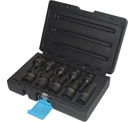 Набор головок-бит ударных шестигранных HEX H4-H19 1/2"DR, 10 предметов 4506810H AIST 00-00020039 1