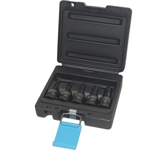 Набор головок-бит ударных шестигранных HEX H5-H12, 1/2"DR, 5 предметов 4506805H AIST 00-00020041 1