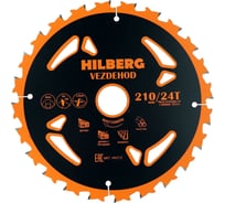 Диск пильный Vezdehod 210х30 мм, 24Т, 7º Hilberg HV212