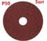 Фибровый шлифовальный круг (диск) 125 мм, Р50, 5 шт Vitatools F125-P50-5 4