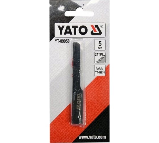 Полотна 5 шт, 24TPI для пневмопилы сабельный YATO YT-09958