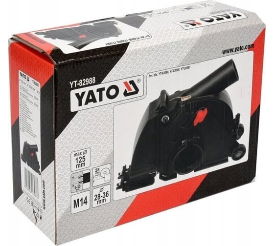 Пылезащитный чехол для углошлифовальной машины 125 мм YATO YT-82988