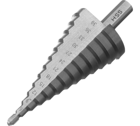 Сверло по металлу ступенчатое (4-39 мм; 13 ступеней; Р6М5) БАРС 72363