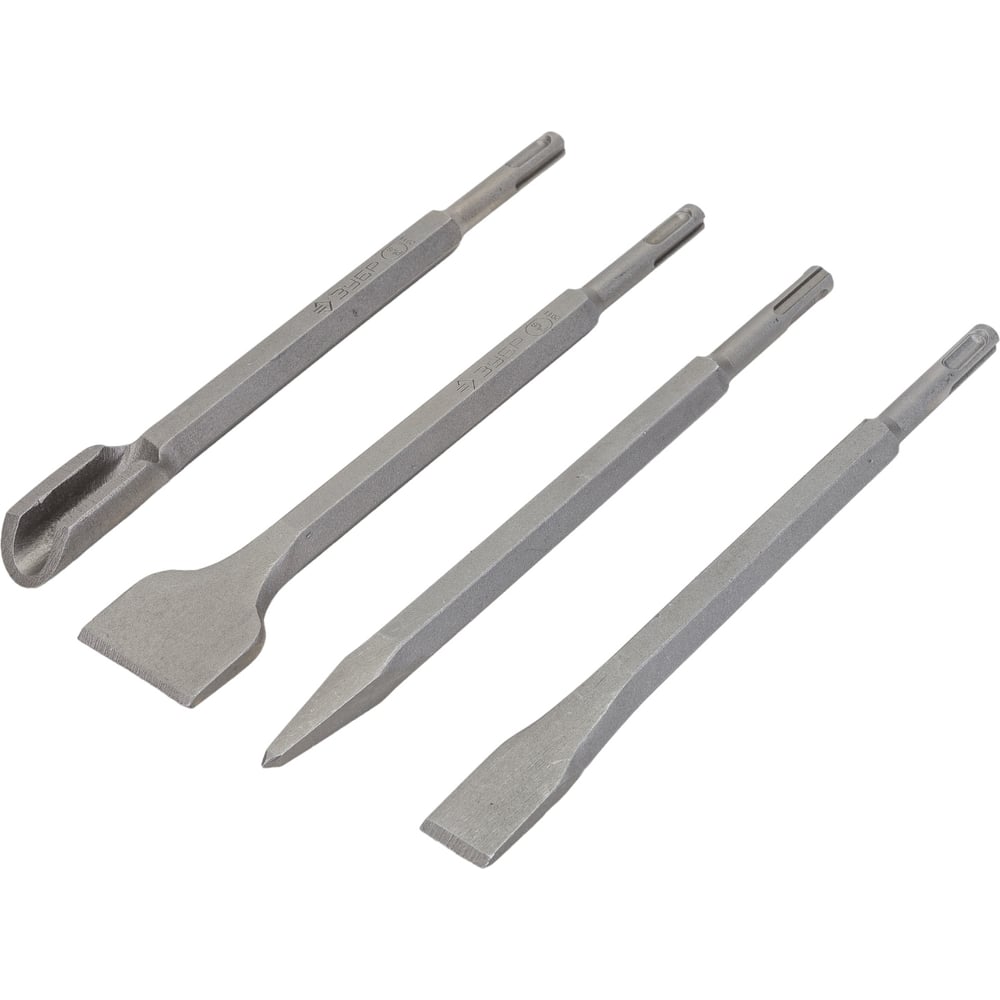 Набор зубил Профессионал БУРАН (4 шт; 250 мм; SDS-Plus) Зубр 29360-H4 ...