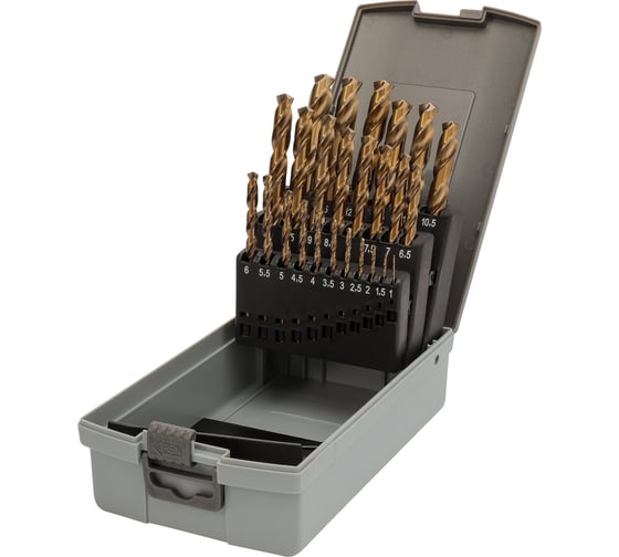 Набор сверл по металлу 1-13 мм, DIN338, HSSE-Co5, 135° 25 шт H-Tools 215215ROHT
