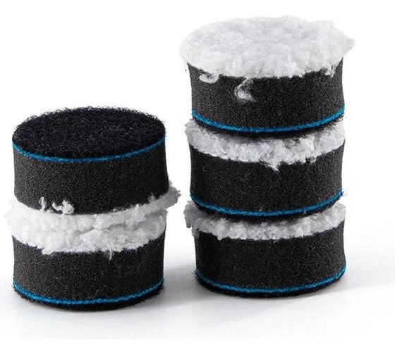Комплект микрофибровых кругов Microfiber pad set 30 мм, 5 шт Shine systems SS465