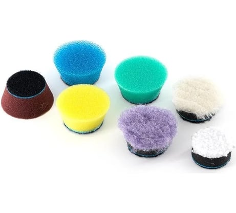 Набор мини-падов Nano polisher pad set для ibrid 30 мм, 7 шт Shine systems SS613