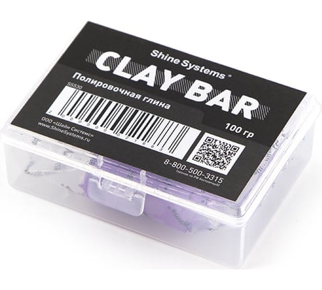 Глина полировальная Clay bar 100 г Shine systems SS530