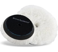 Круг полировальный Cotton wool pad мех с хлопком, 75 мм Shine systems SS467