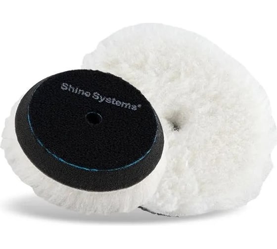Круг полировальный Cotton wool pad мех с хлопком, 75 мм Shine systems SS467 1