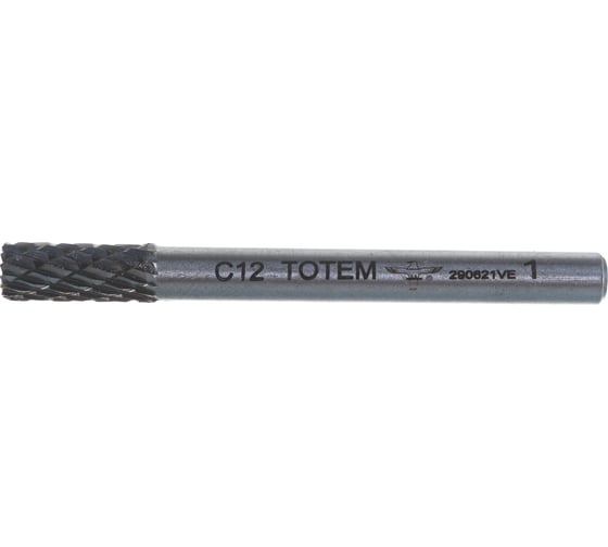 Борфреза цилиндрическая CE12 Suprim твердый сплав (6.3х6 мм) Totem 34.CE12S 1