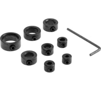 Набор ограничителей глубины сверления 3-12 мм, 8 шт ТУНДРА 9022541