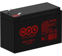 Аккумуляторная батарея литиевая WBR (LiFePO4) GPLi12.8V-9 12.8В, 9 Ач УТ-00001240