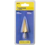 Сверло ступенчатое HSS 4241, 4-22 мм, в блистере Partner PA-44741(29866)