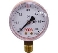 Манометр 0.6 мПа, пропановый, красный корпус FOOB 00000000361