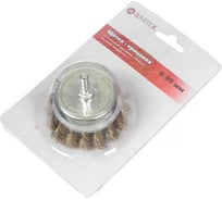 Щетка для дрели 80 мм, чашка со шпилькой, крученая проволока BARTEX 265914