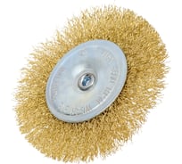 Щетка для дрели плоская 100 мм, со шпилькой BARTEX 265907