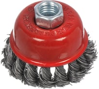 Щетка для ушм 65 мм, чашка, крученая проволока, гайка М14 BARTEX 265899