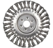 Щетка плоская для ушм 150x0.5x22.2 мм, крученая проволока BARTEX 364697