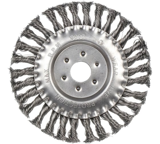Щетка плоская для ушм 150x0.5x22.2 мм, крученая проволока BARTEX 364697 1