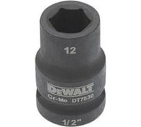 Головка ударная накидная (12 мм, 1/2") DEWALT DT7530-QZ