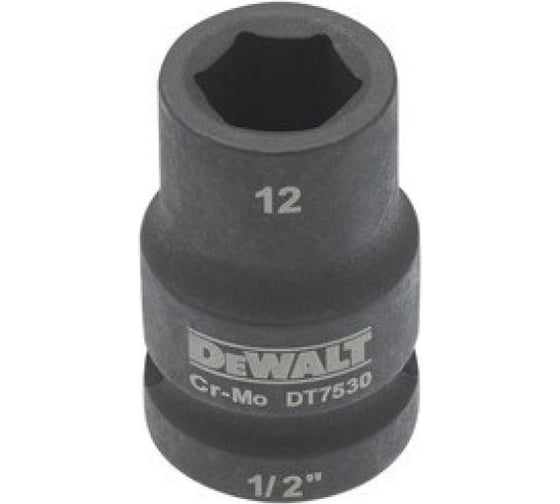 Головка ударная накидная (12 мм, 1/2") DEWALT DT7530-QZ