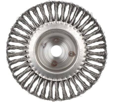 Щетка плоская для ушм 200x0.5x22.2 мм, крученая проволока BARTEX 364695