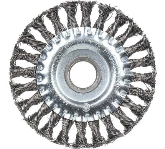 Щетка для ушм 125x0.5x22.2 мм, плоская, крученая проволока BARTEX 364694 1
