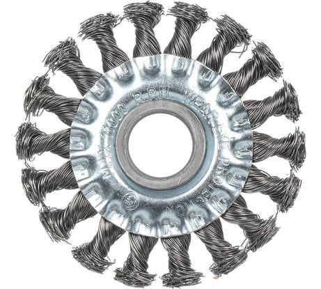 Щетка плоская для ушм 100x0.5x22.2 мм, крученая проволока BARTEX 364698