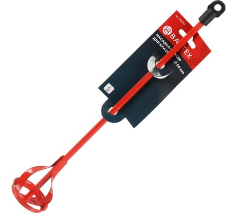 Насадка-миксер для краски 60x400 мм, окрашенная BARTEX 139763