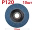 Лепестковый шлифовальный круг 125 мм, P120, 10 шт Vitatools FD-PZm-15000-125-P120-10 1