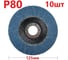 Лепестковый шлифовальный круг 125 мм, P80, 10 шт Vitatools FD-PZ-15000-125-P80-10 5