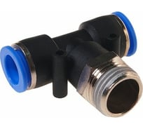 Фитинг Т-образный с наружной резьбой (12 мм; 1/2") для пластиковых трубок ROCKFORCE RF-SPB12-04(2078)
