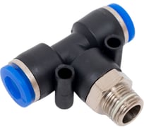 Фитинг Т-образный с наружной резьбой (6 мм; 1/8") для пластиковых трубок ROCKFORCE RF-SPB06-01(2052)