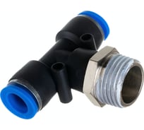 Фитинг Т-образный с наружной резьбой (10 мм; 1/2") для пластиковых трубок ROCKFORCE RF-SPB10-04(2074)