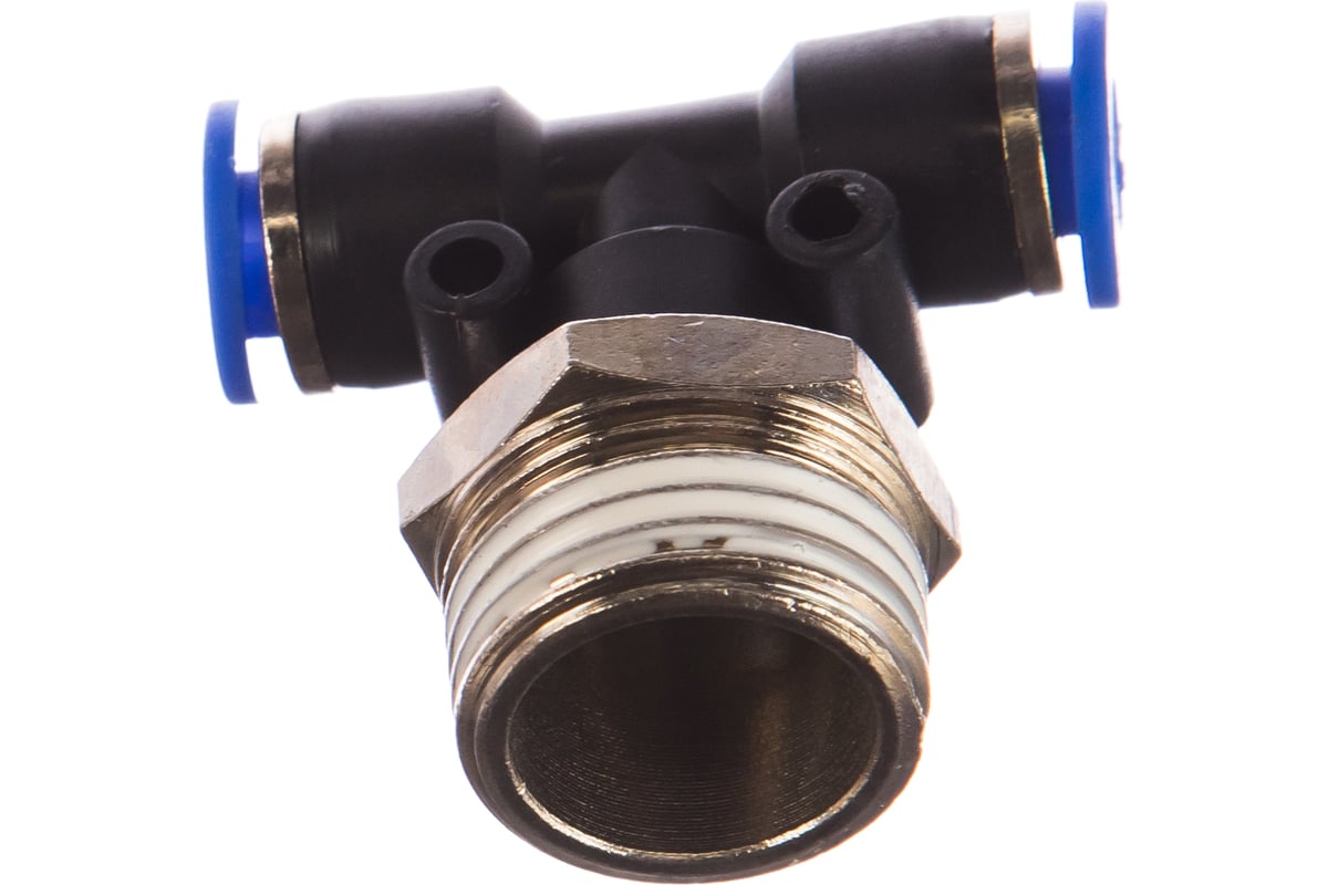 Фитинг Т-образный с наружной резьбой (6 мм; 1/2\") для пластиковых ...