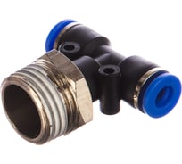 Фитинг Т-образный с наружной резьбой (6 мм; 1/2") для пластиковых трубок ROCKFORCE RF-SPB06-04(2058)