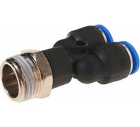 Фитинг Y-образный с наружной резьбой (8 мм; 1/2") для пластиковых трубок ROCKFORCE RF-SPX08-04(2357)