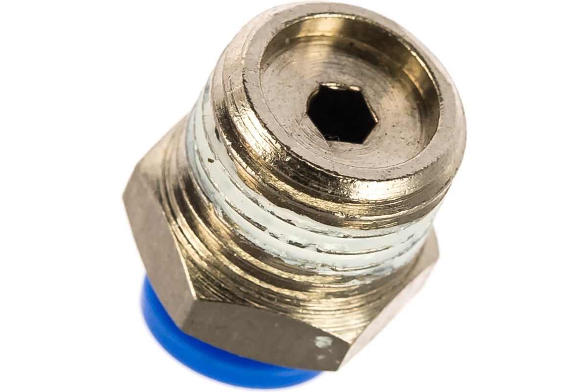 Фитинг для пластиковых трубок (4 мм; 1/4М) ROCKFORCE RF-SPC04-02 ...