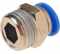 Фитинг для пластиковых трубок (4 мм; 1/4М) ROCKFORCE RF-SPC04-02(2084)