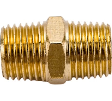 Соединитель резьбовой наружная резьба 1/4х1/4 ROCKFORCE RF-MM04/04(1914)