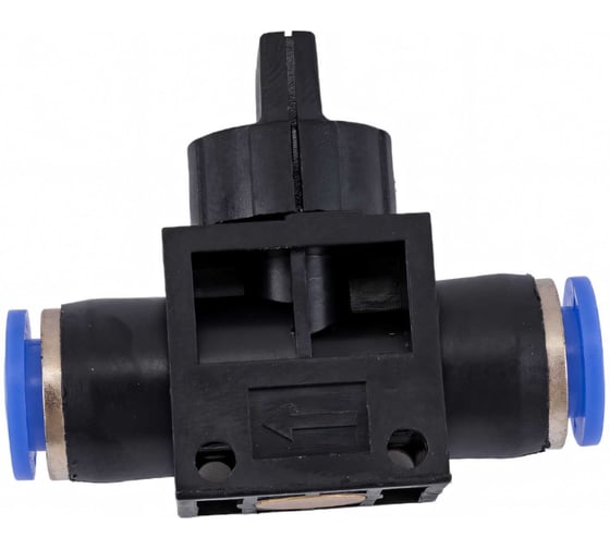 Фитинг с краном 8x8 мм для пластиковых трубок ROCKFORCE RF-SHVFF08-08 1