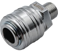 Быстроразъемное соединение (брс) европа внешняя резьба 1/4 sm сталь NBPT 58770