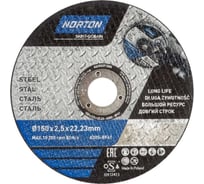 Отрезной круг по металлу тип 42 150x2.5x22.2 мм NORTON 66253371205