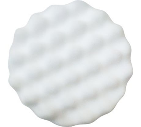 Рифленый полировальный диск на липучке PRO.STO 150x30 мм супержесткий белый 003-00243