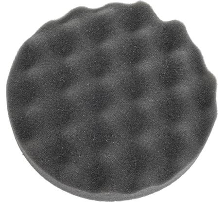 Рифленый полировальный диск на липучке PRO.STO 150x30 мм мягкий черный 003-00244