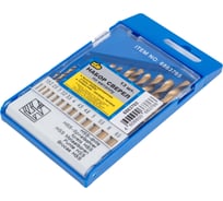 Набор сверл по металлу HSS нитрид титана 1.5-6.5 мм, 13 шт 888 6863765