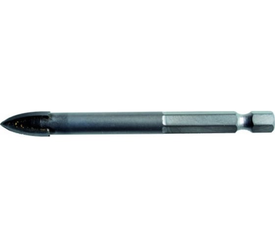 Сверло по кафелю 4 режущие кромки, Е 1/4", 5 мм 888 6864254 1